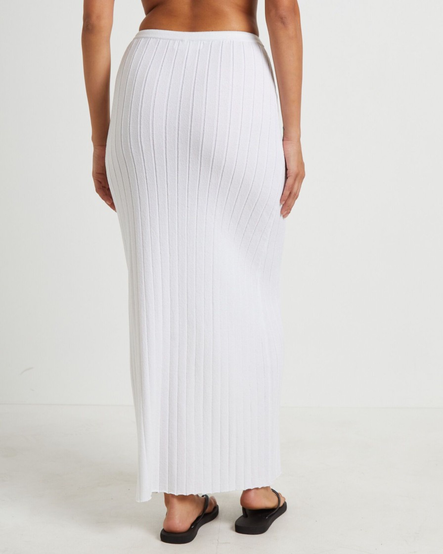 Online SUBTITLED Keta Knit Maxi Skirt In White